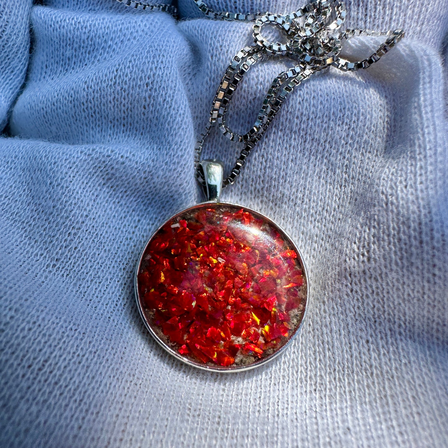 Sterling Silver Cremation Pendant