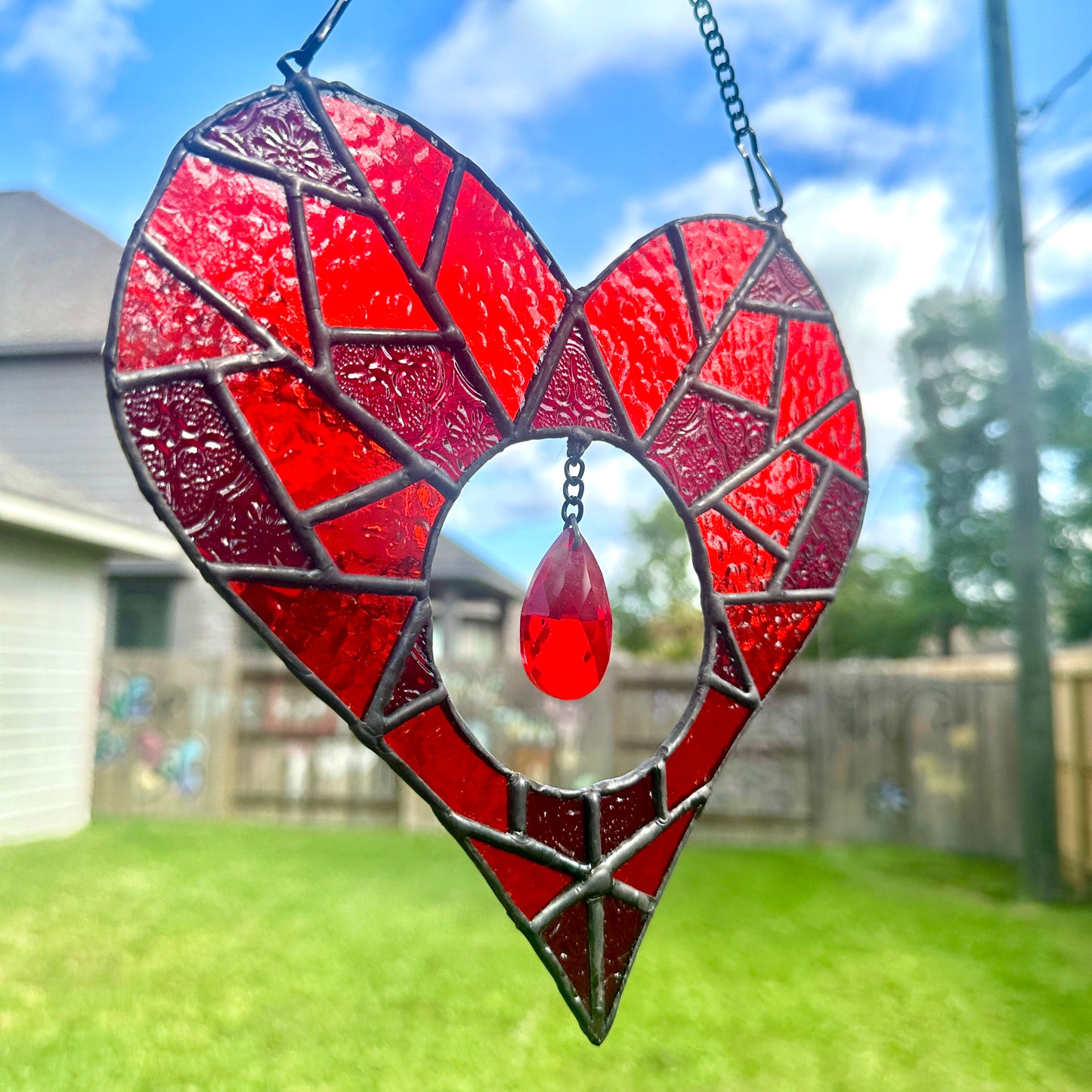 Bleeding Heart Stained Glass Pattern