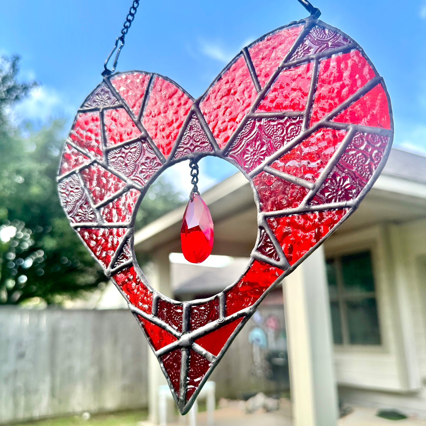 Bleeding Heart Stained Glass Pattern