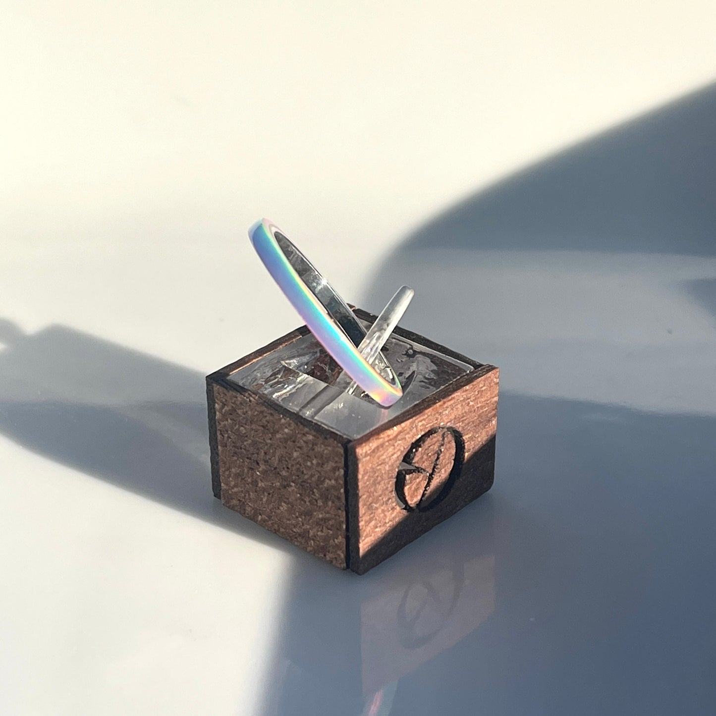 2mm Multi Lavender Opal Ring