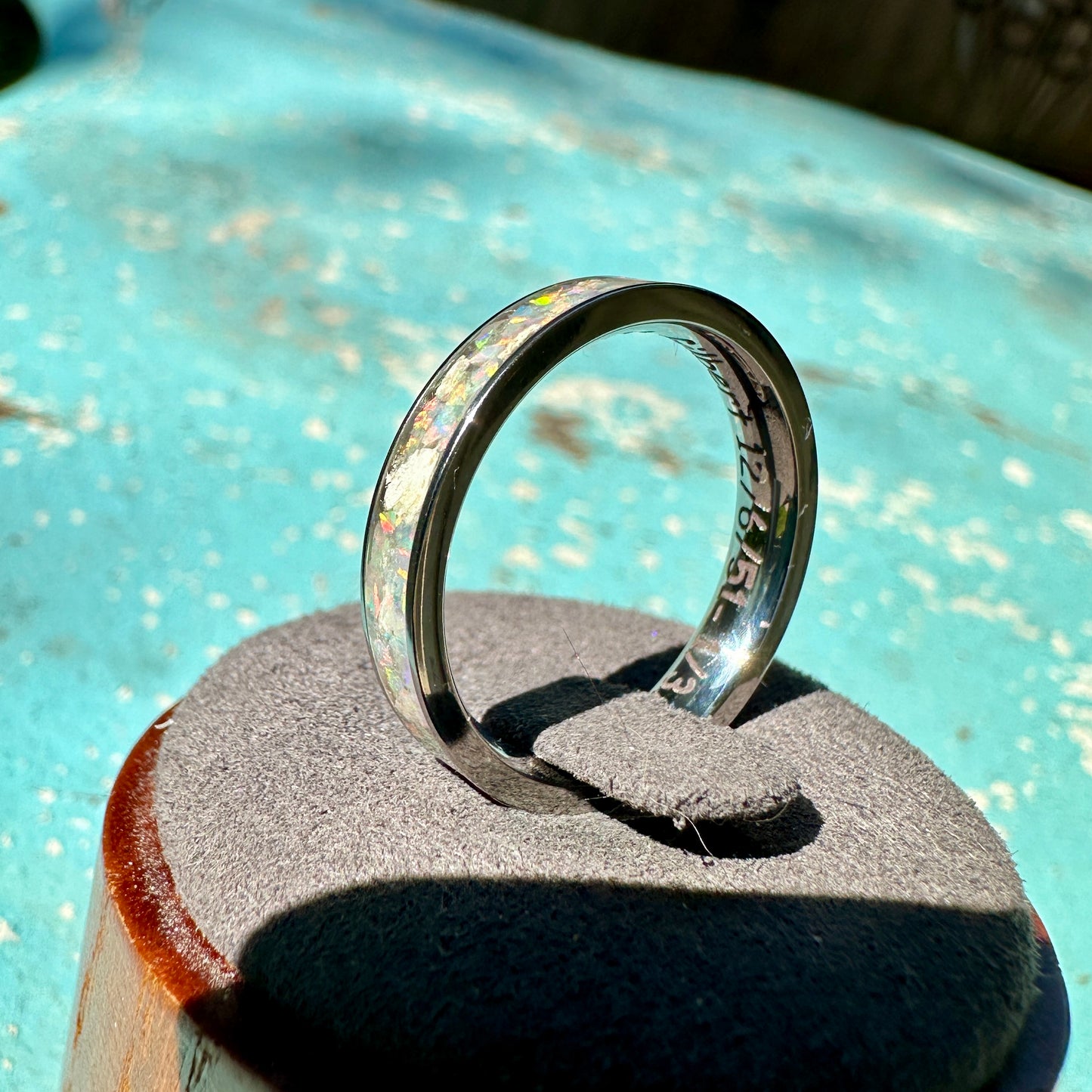 4mm Titanium Cremation Ring