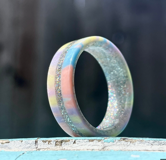 8mm Prismatic Unicorn Ring