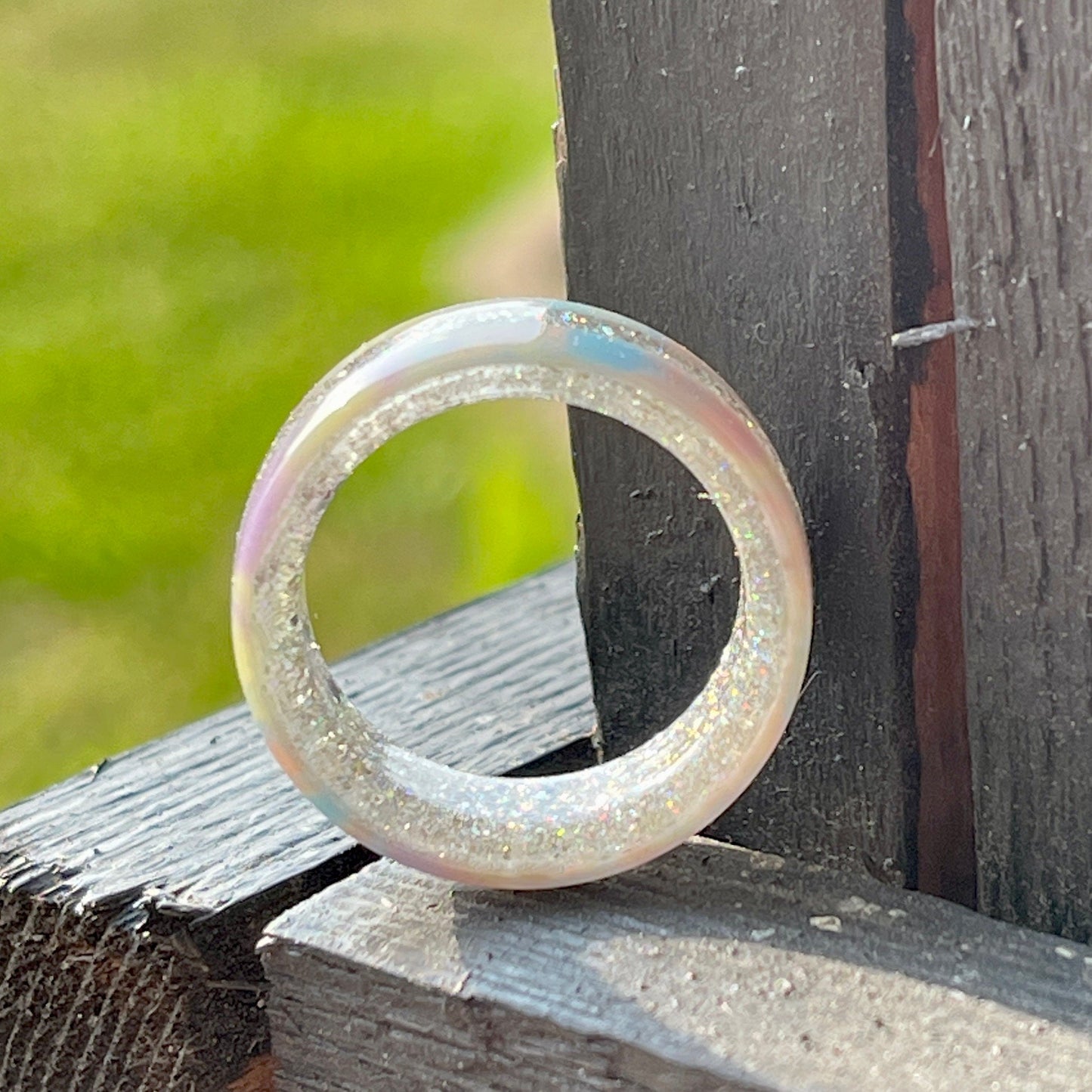 8mm Prismatic Unicorn Ring