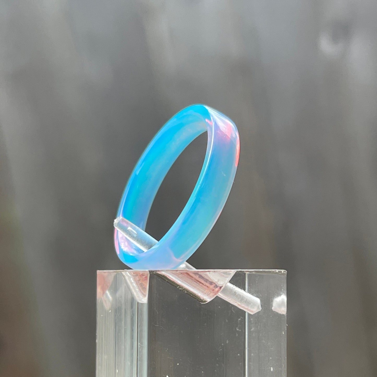 4mm Solid Colorshifting Opal Rings