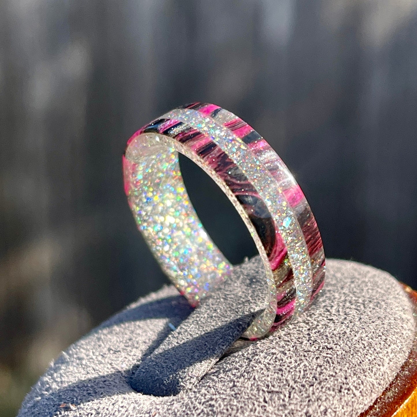 6mm Derby Girl Prismatic DiamondCast Ring