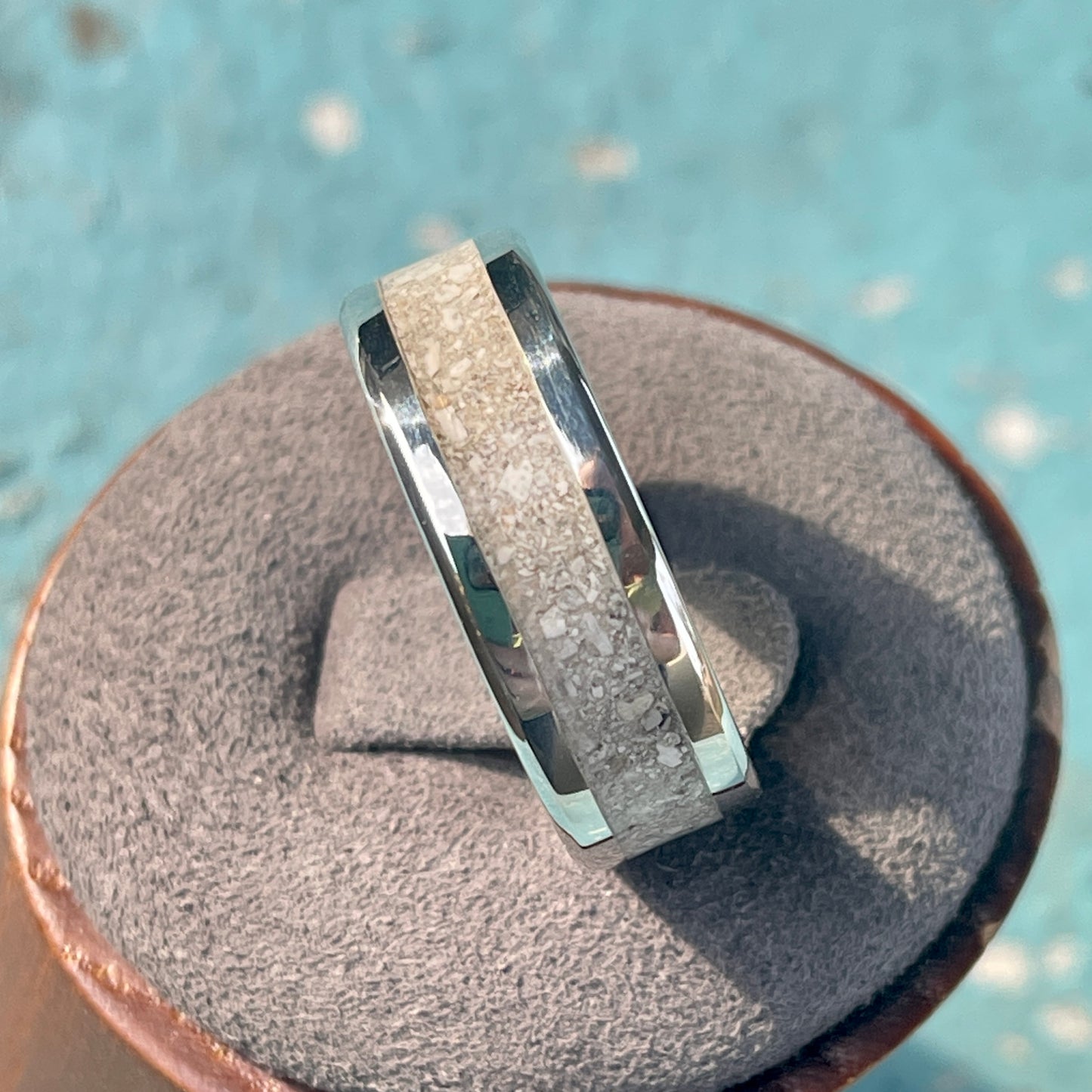 8mm Sterling Silver Cremation Ring