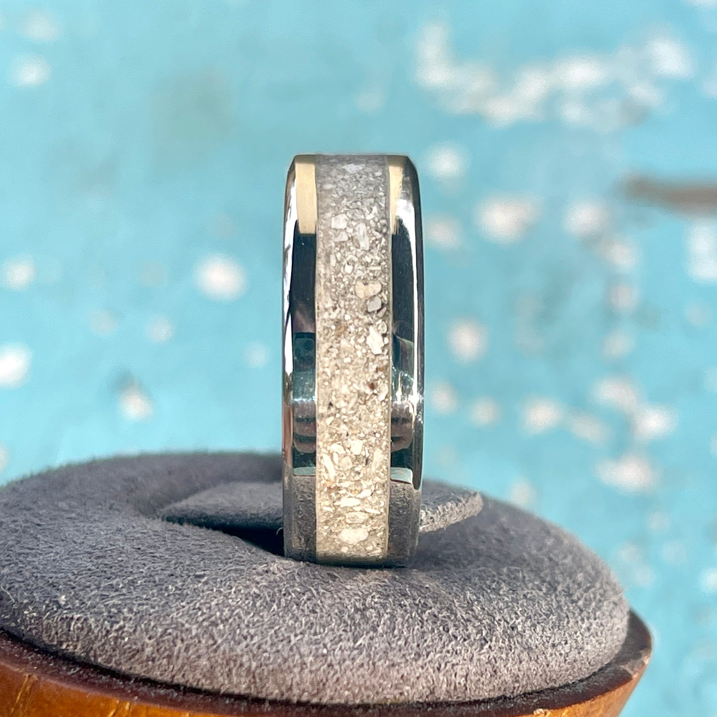 8mm Sterling Silver Cremation Ring