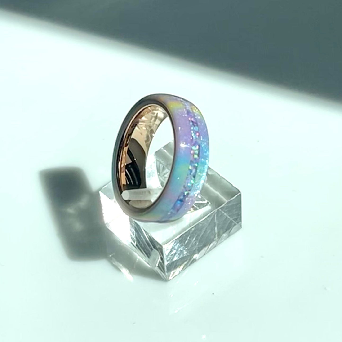 6mm Unicorn Ring with Opal Accent