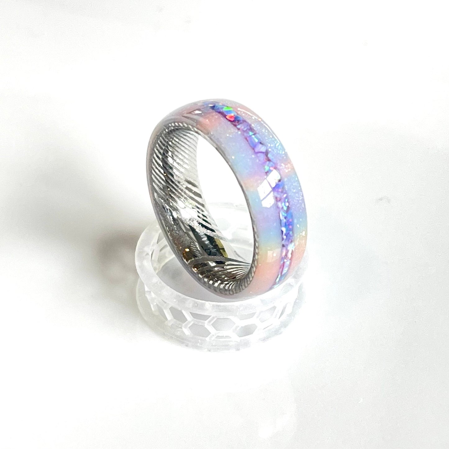 6mm Unicorn Ring with Opal Accent