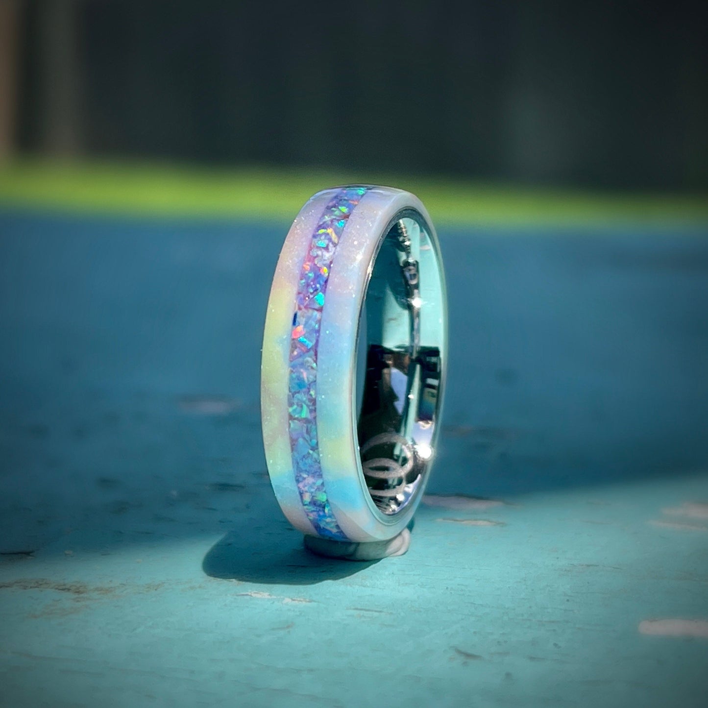 6mm Unicorn Ring with Opal Accent