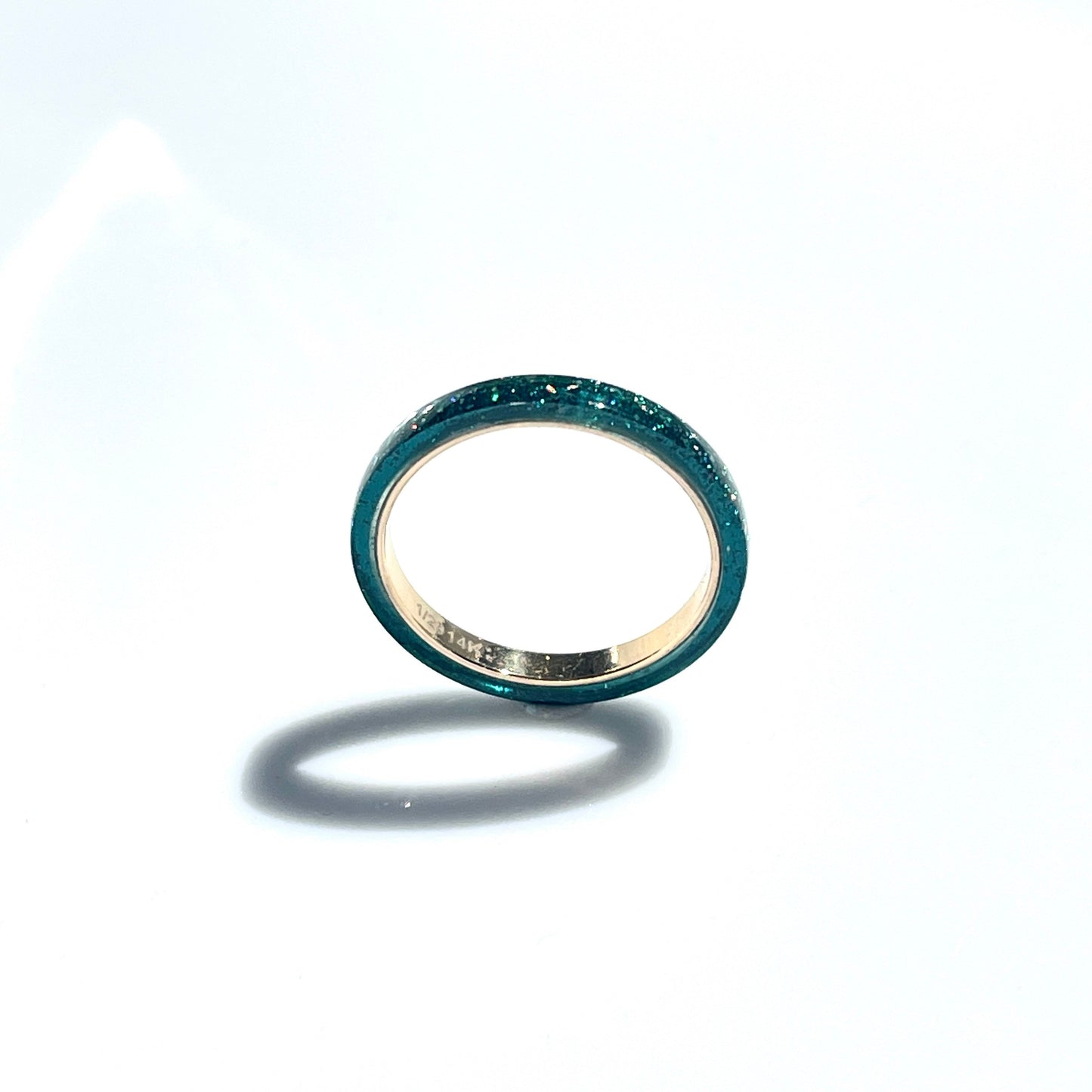 2mm Emerald Green DiamondCast Ring