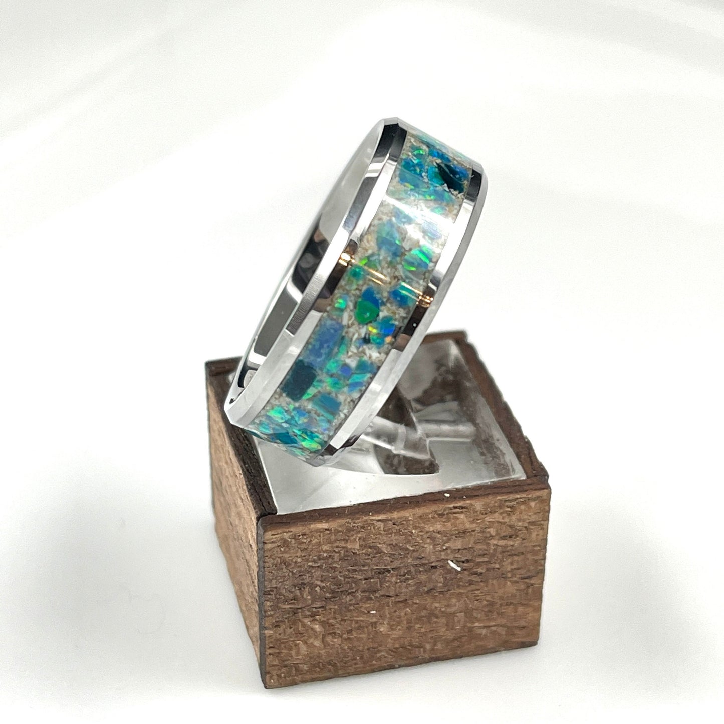 8mm Tungsten Cremation Ring