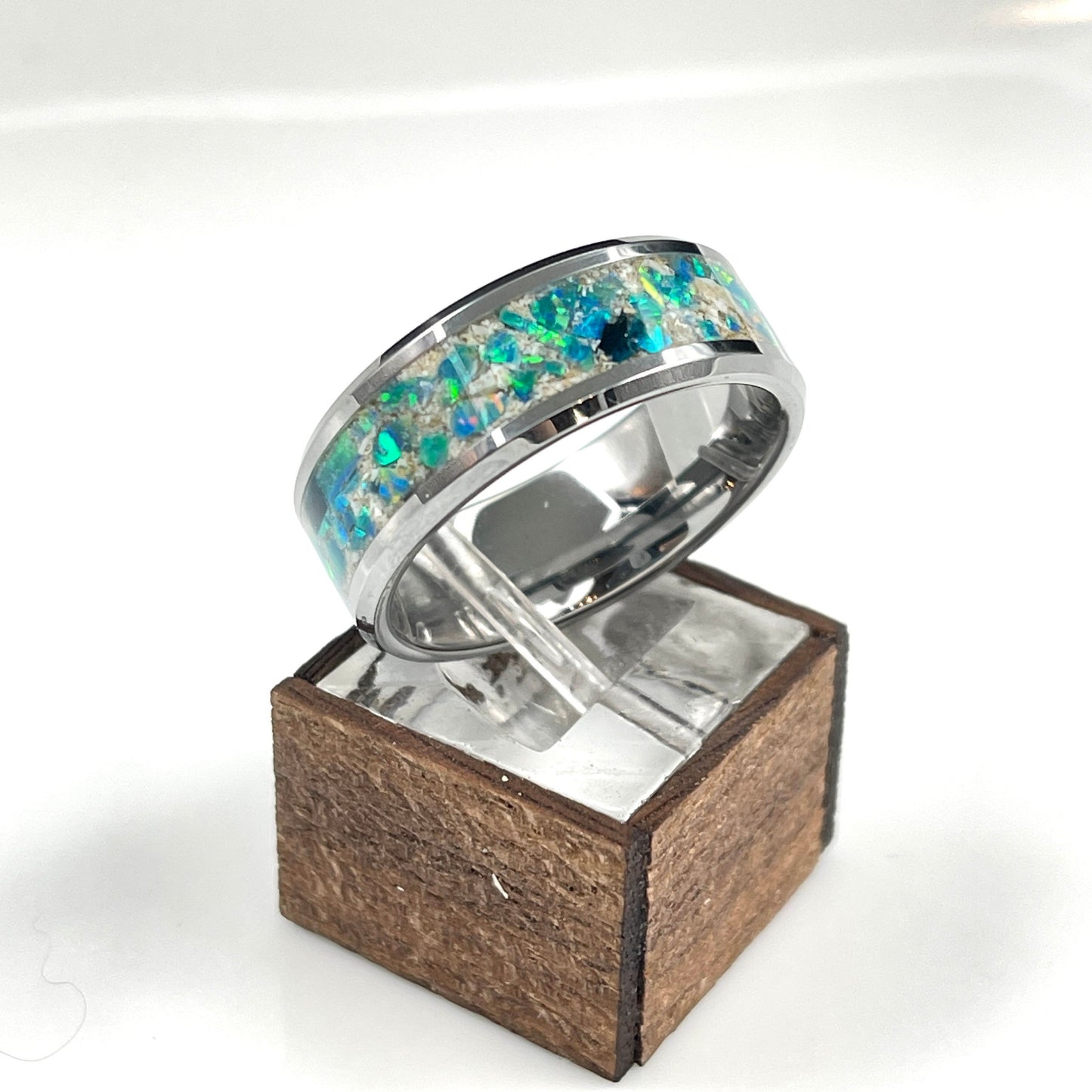 8mm Tungsten Cremation Ring