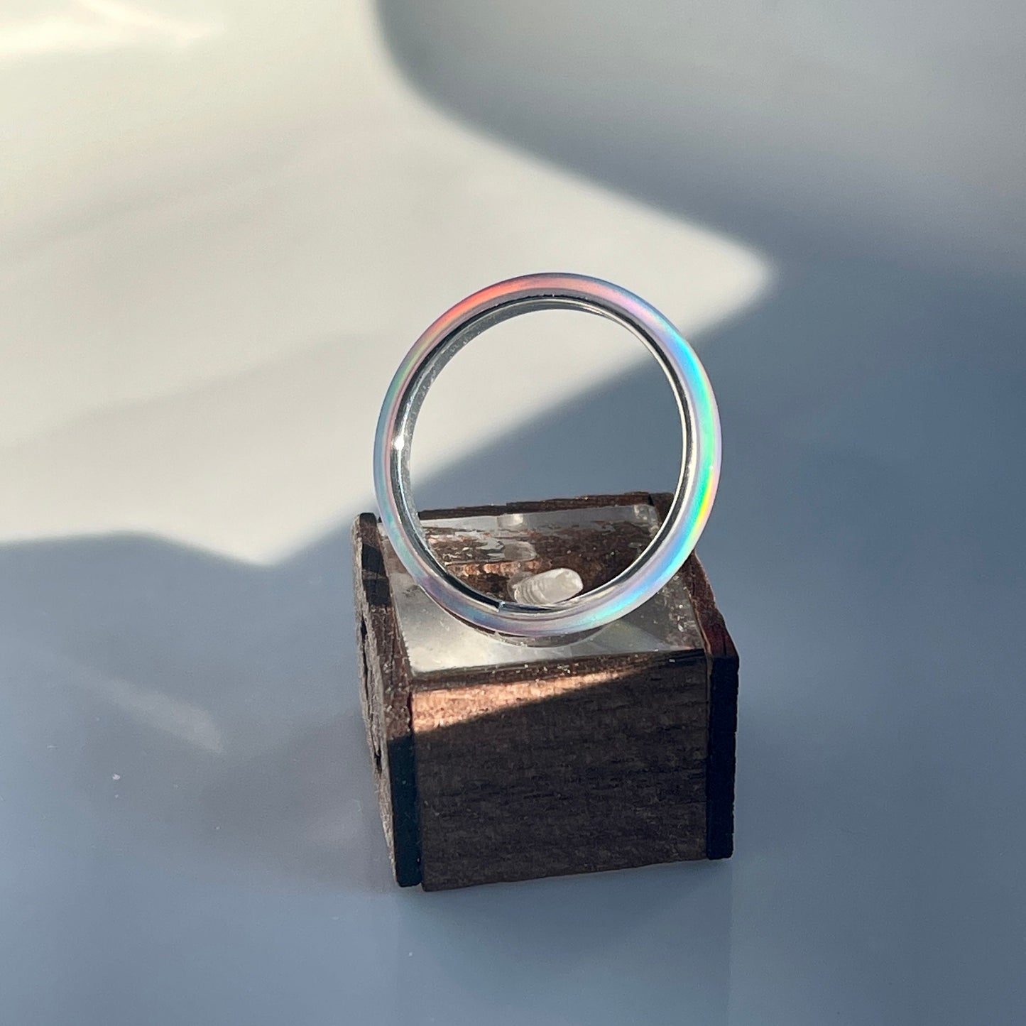 2mm Multi Lavender Opal Ring