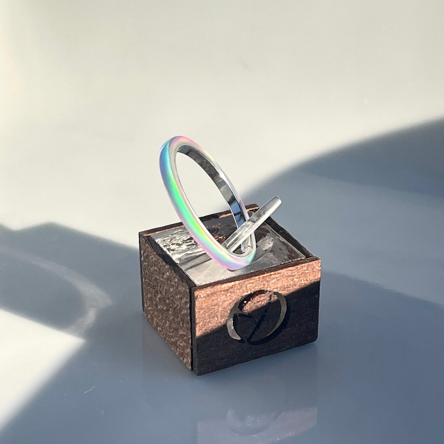 2mm Multi Lavender Opal Ring