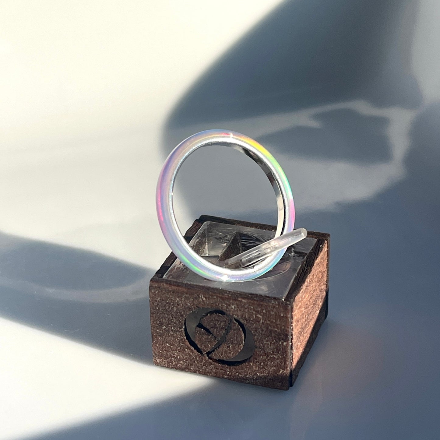 2mm Multi Lavender Opal Ring