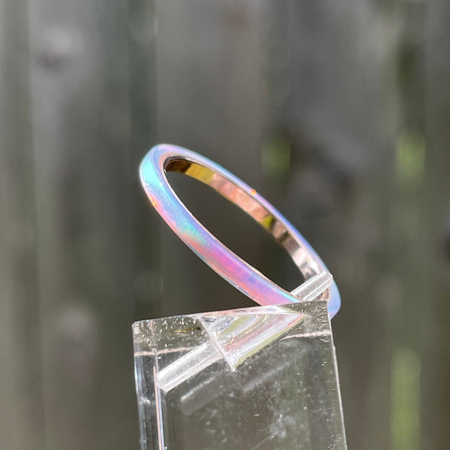 2mm Angel Skin Opal Ring