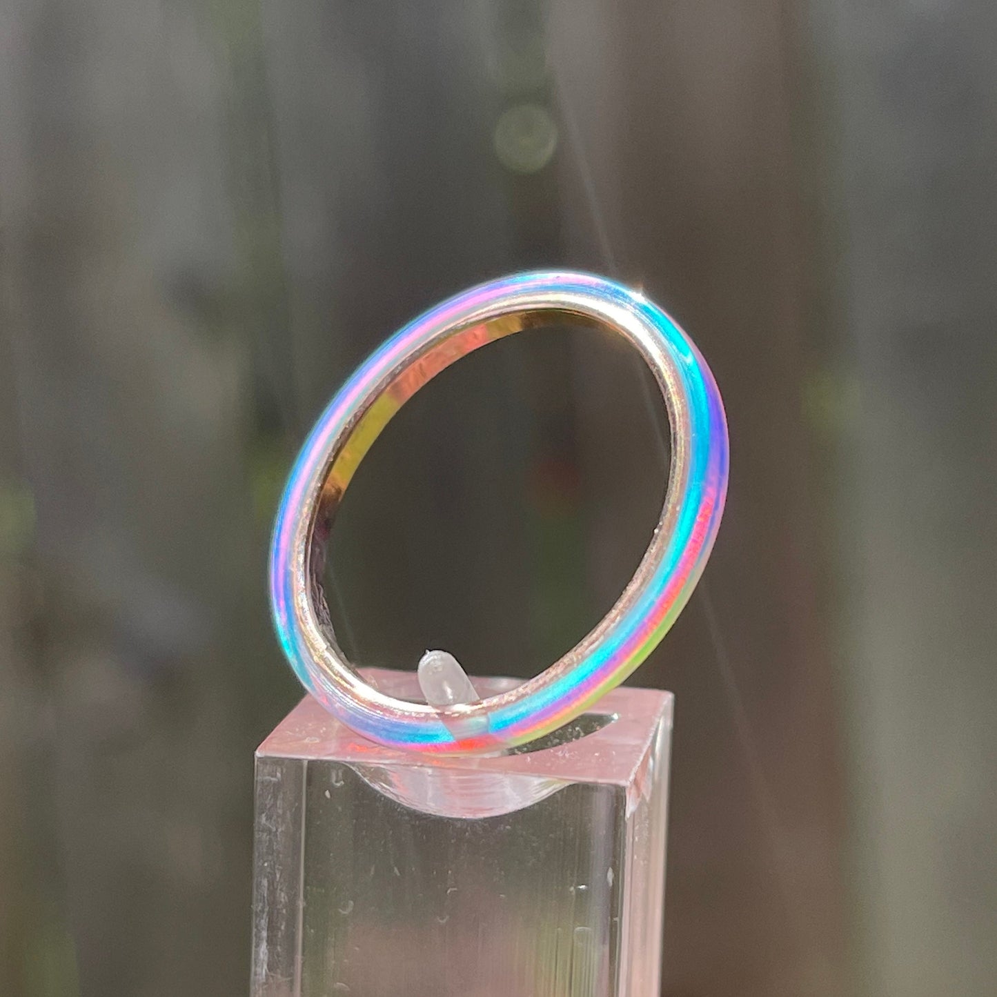 2mm Angel Skin Opal Ring