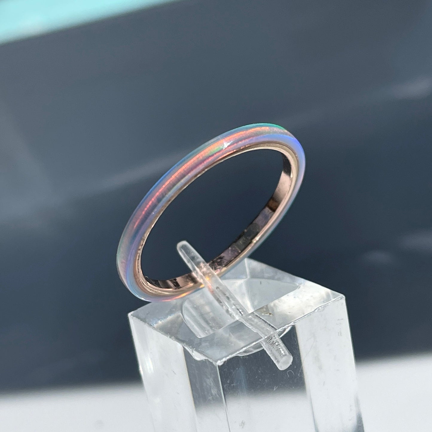 2mm Angel Skin Opal Ring