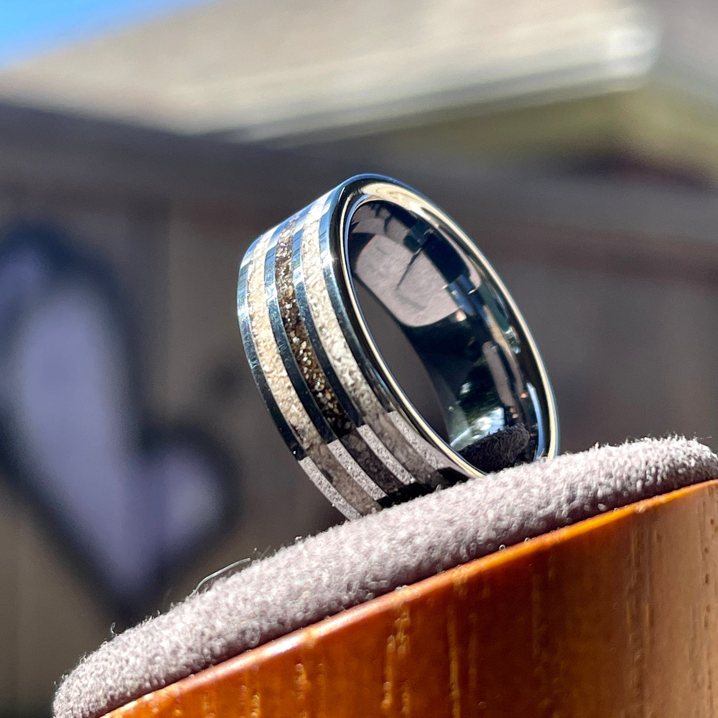 Ashes and Earth Cremation Ring