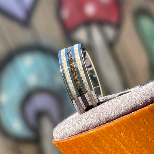 Ashes and Earth Cremation Ring