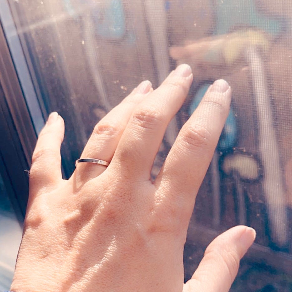 2mm Modern Silver Stackable Ring