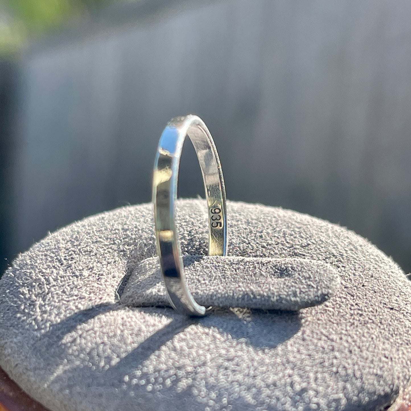 2mm Modern Silver Stackable Ring