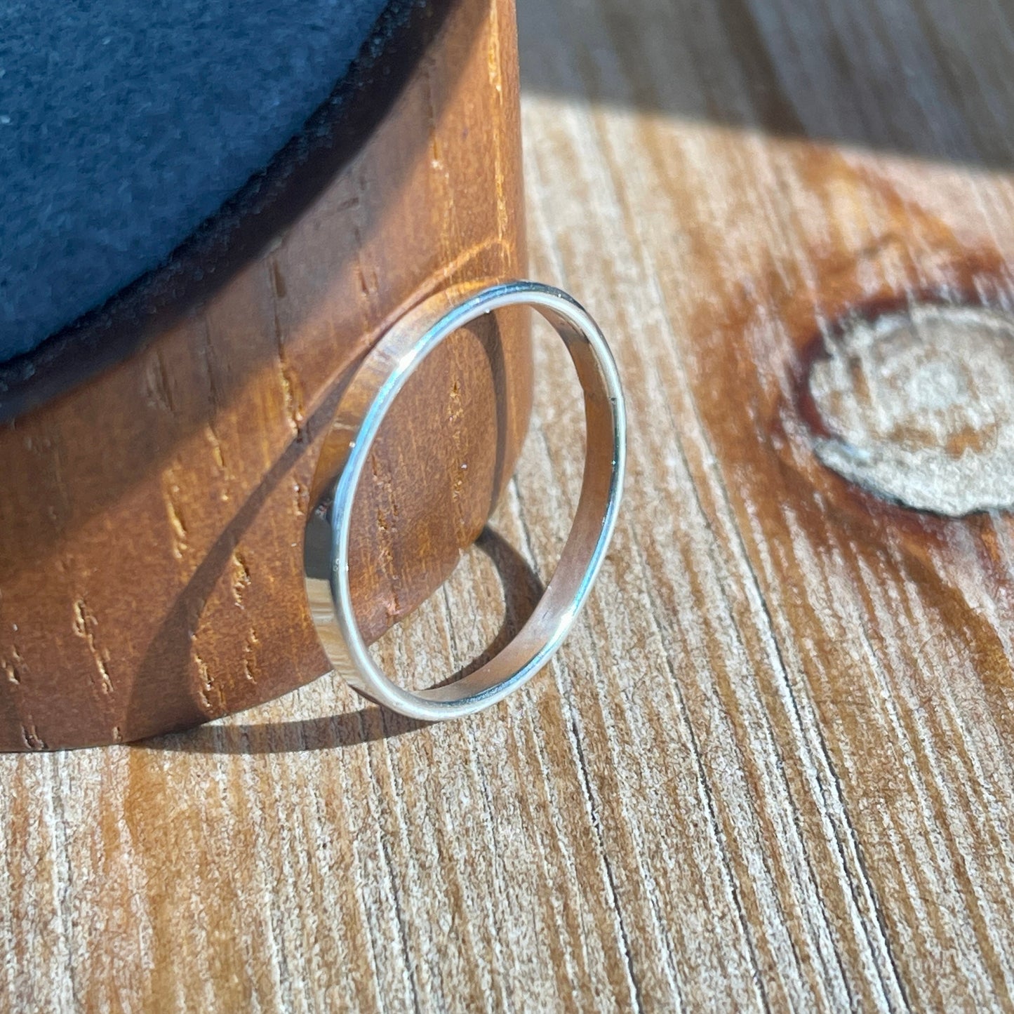 2mm Modern Silver Stackable Ring